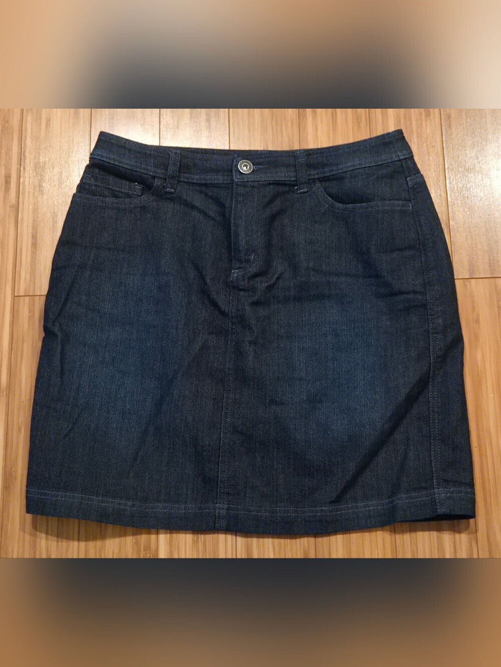 Christopher & Banks Dark Blue Denim Women's Skirt